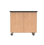DWI Micro-Charge Station Wood Veneer Table with Storage