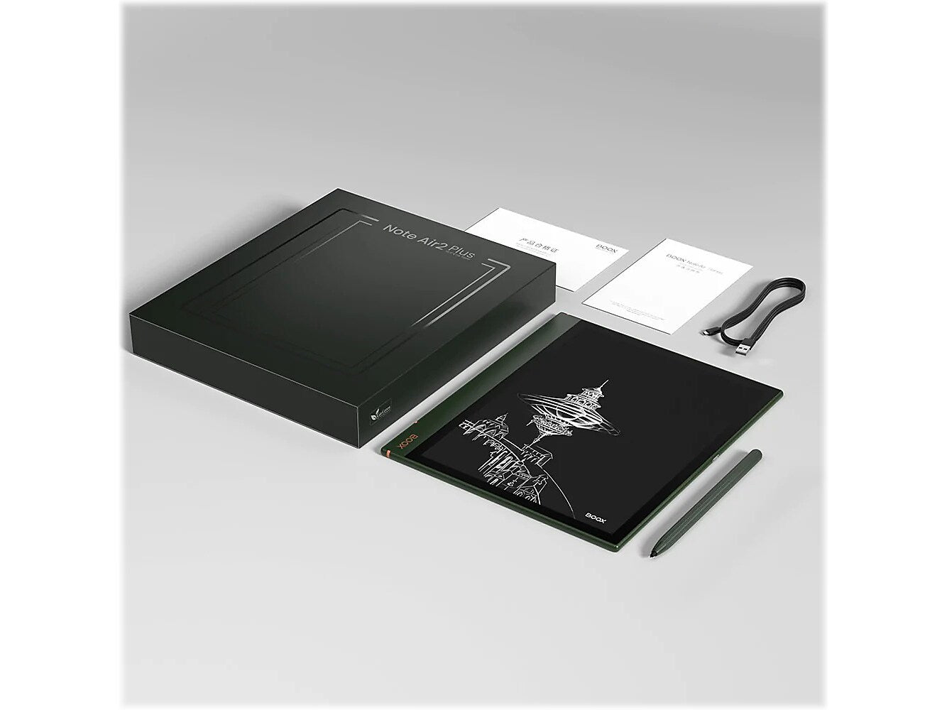 BOOX Note Air2 Plus 10.3" E-Reader, 64GB, Pine Green (OPC0924R)