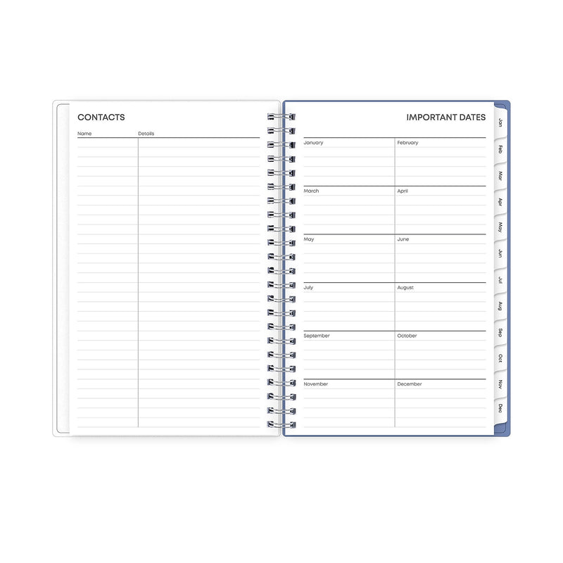 2026 Blue Sky Lindley 5" x 8" Calendar Year Weekly & Monthly Planner, Plastic Cover, Multicolored (101579-26)