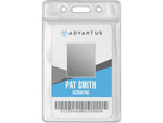 Advantus Lanyard ID Badge Holder, Clear, 50/Pack (75684)