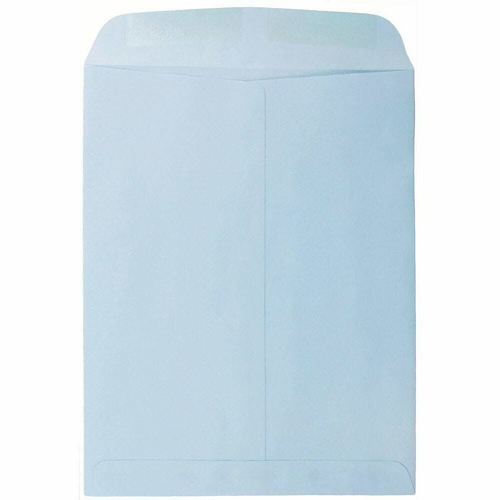JAM Paper Document Envelope 9" x 12", Baby Blue, 100/Pack (1532565b)