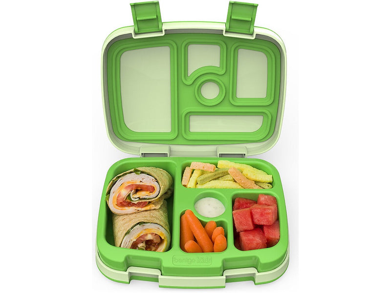 bentgo Kids Bento Box, 5-Compartment, Green, 19 oz. (BGOKIDS-G)
