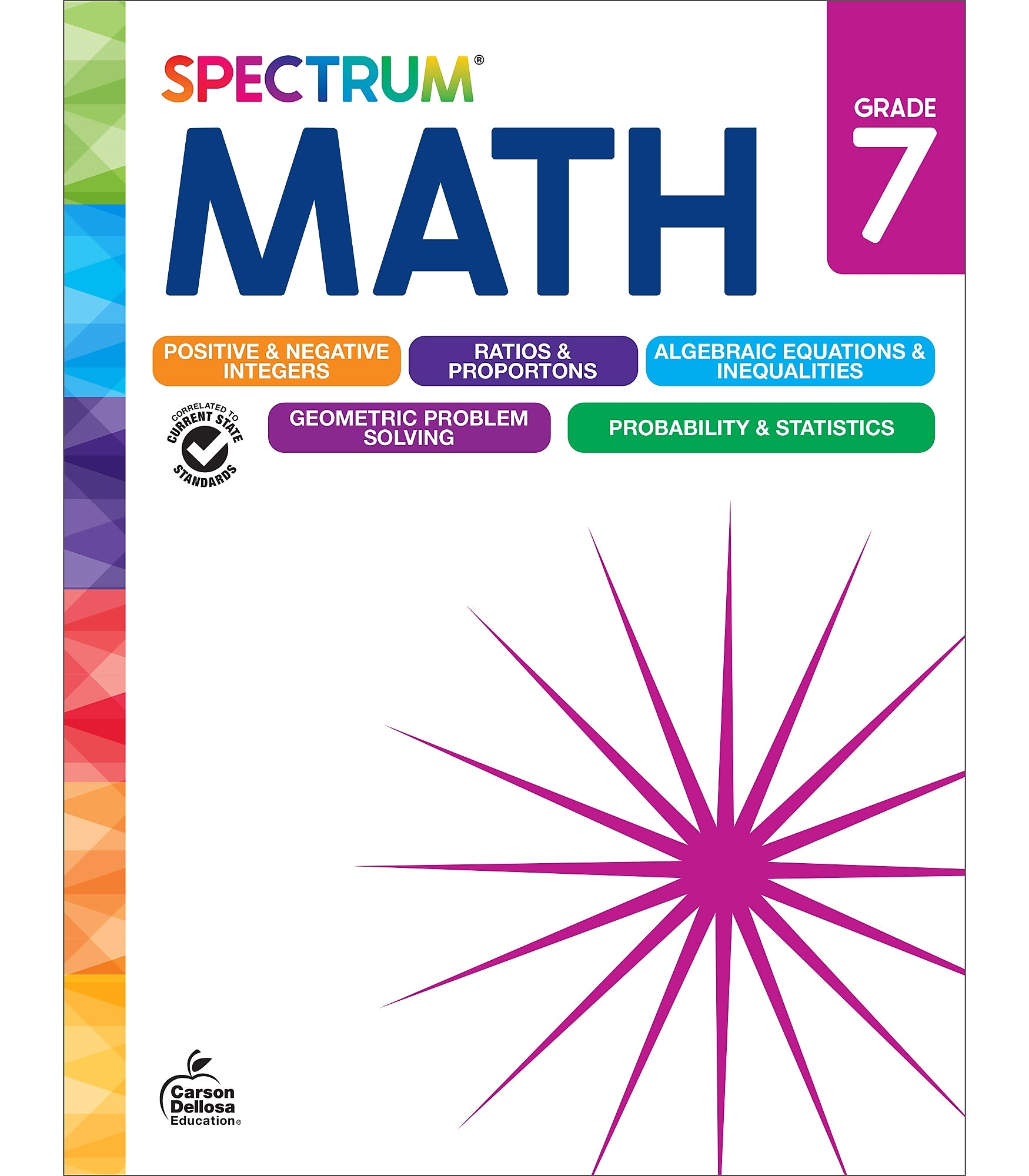 Spectrum Math Workbook, Grade 7 paperback (705506)