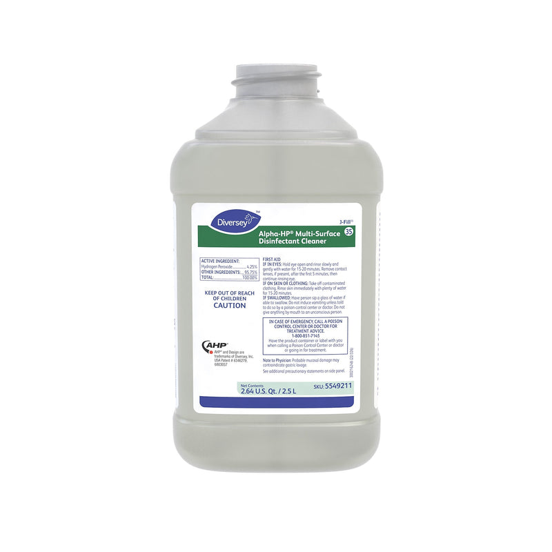 Alpha-HP 35 Disinfectant for Diversey J-Fill, Citrus, 2.5 L / 2.64 U.S. Qt., 2/Carton (55492110)