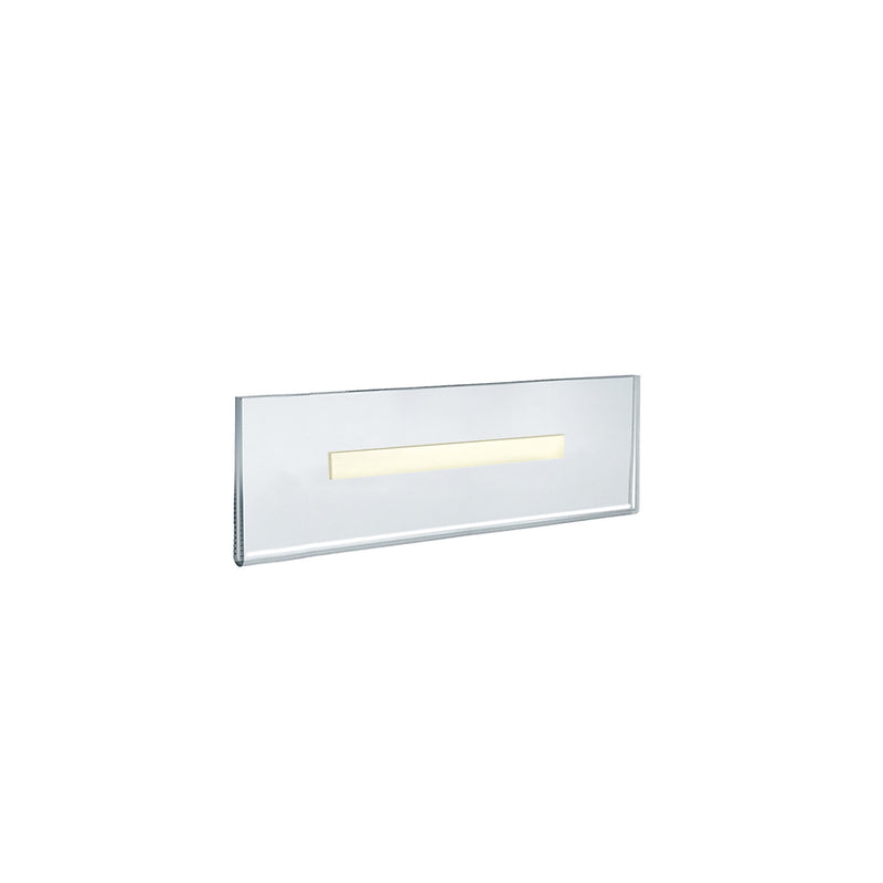 Azar Nameplate Holder, 8.5" x 2.5", Horizontal, Wall Mounted, Clear, Acrylic, 10/Pack (122018)