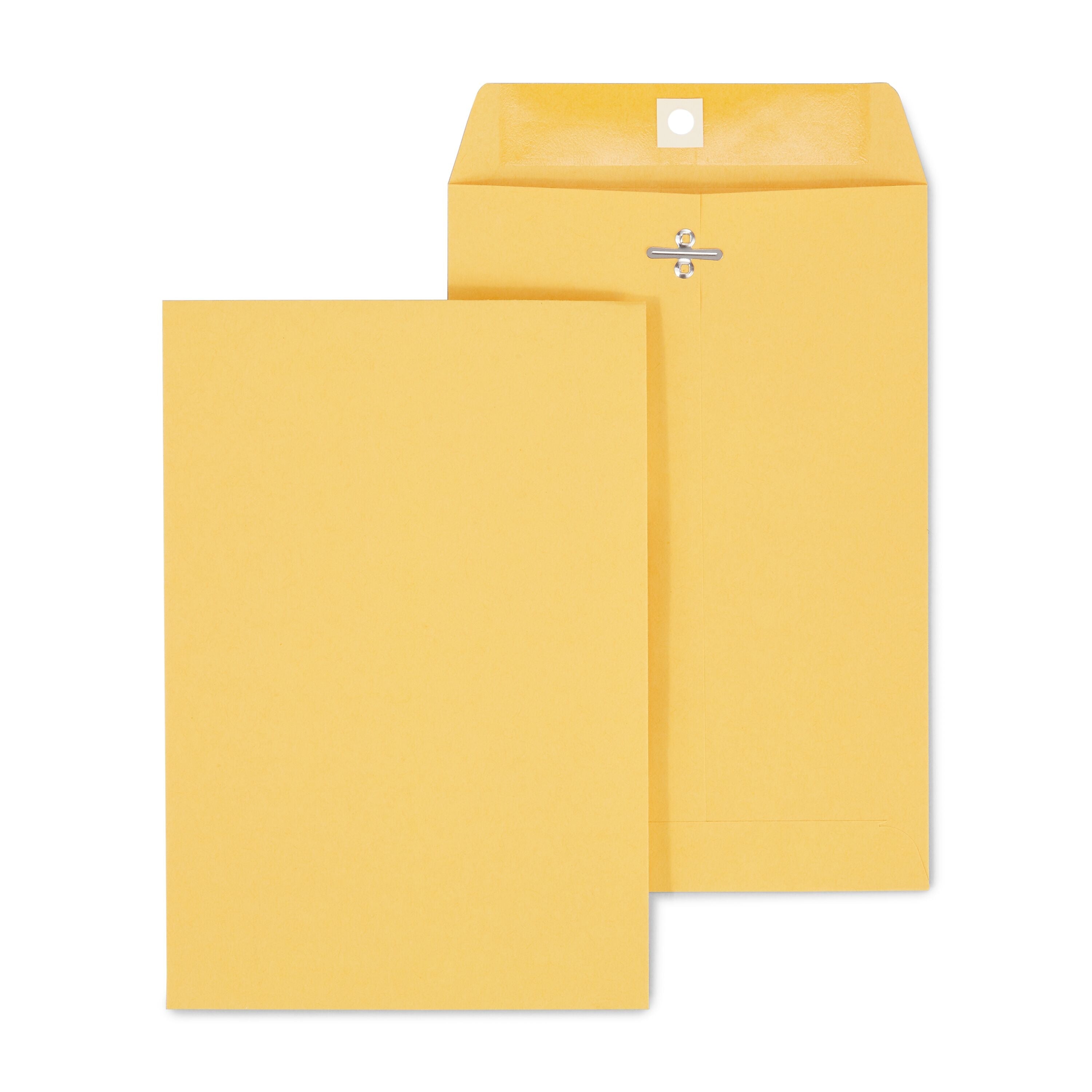 Staples Clasp & Moistenable Glue Kraft Catalog Envelopes, 6.5" x 9.5", Brown, 100/Box (534990/19815)