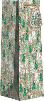 JAM Paper Opulent Tree Wine Gift Bags, Multicolored, 120/Pack (526BXBT7131)