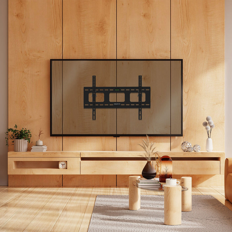 Mount-It! Low-Profile Tilting TV Wall Mount for 37"-80" Flat Screen TVs (MI-318B)