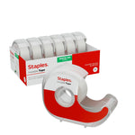 Staples Invisible Tape with Dispenser, 3/4" x 18.05 yds., 6 Rolls/Pack (ST62851)