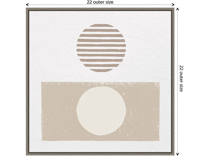 Amanti Art Reflection II Neutral, Canvas, 22" x 22" (A42675515244)