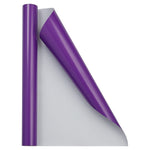 JAM Paper Short Mini Roll Wrapping Paper, 26.3 sq. ft., Purple, 2/Pack(165S25263pug)
