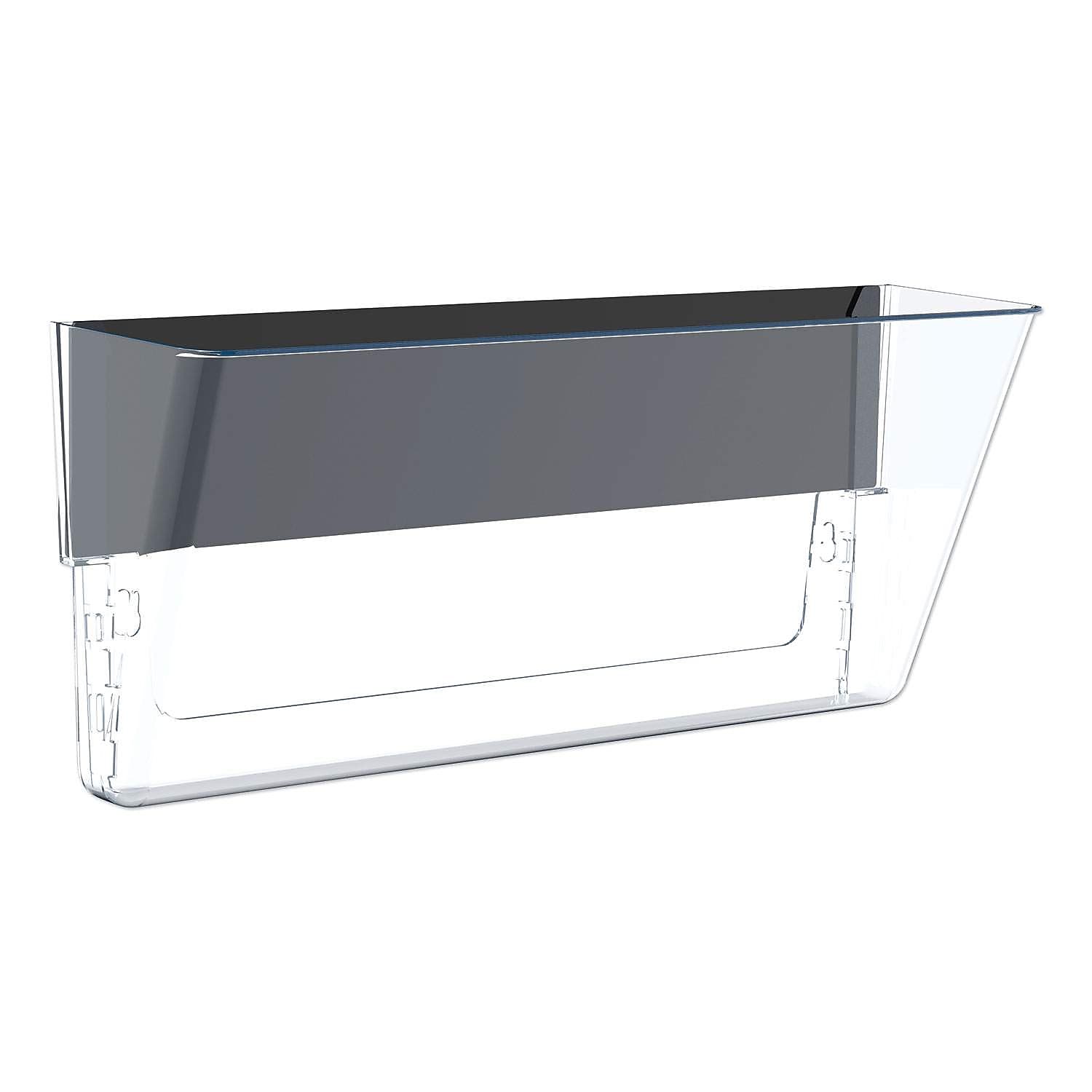 Storex Magnetic Plastic Mountable Wall File, Letter/Legal Size, Clear (STX70325U06C)