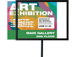 Excello Global Products Blank Indoor/Outdoor Floor Sign, 18" x 24", Black (EGP-HD-0524-S)