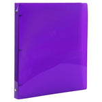 JAM Paper 1/2" 3-Ring Flexible Poly Binder, Purple (PB75237PU)