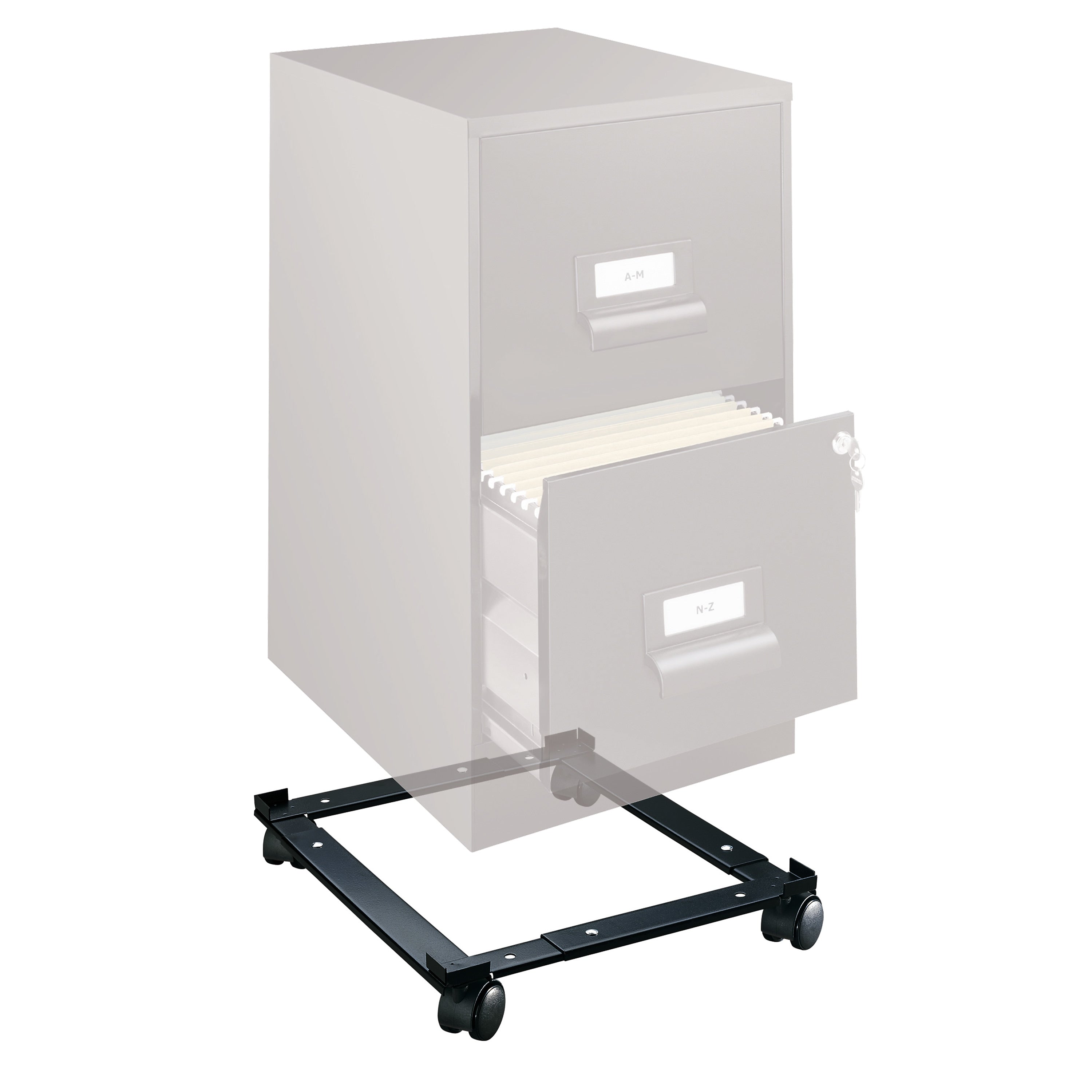 Staples Adjustable File Caddy, Letter/Legal, Black (ST52140-CC)