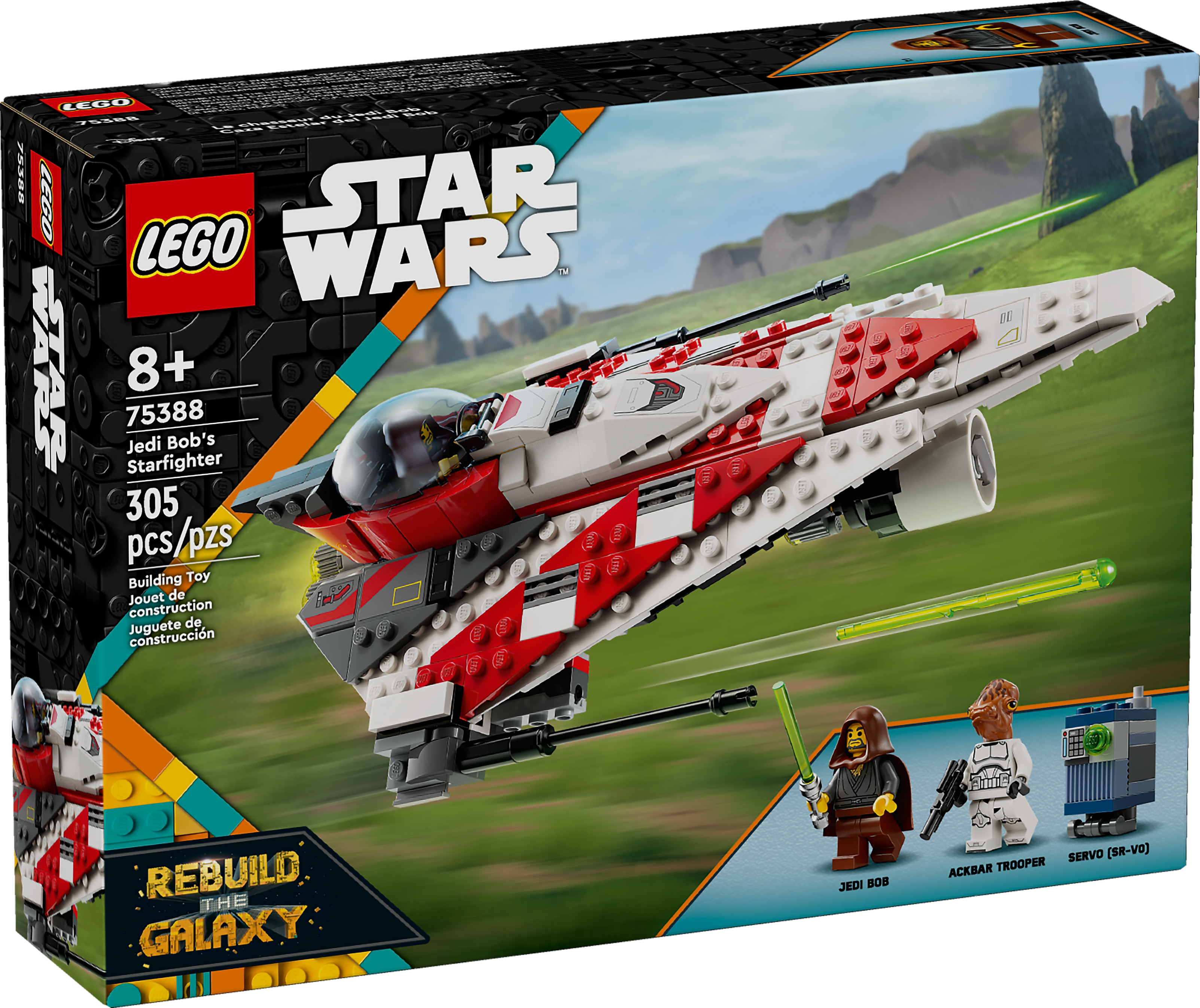 LEGO Star Wars Jedi Bob's Starfighter, 305 Pieces (75388)