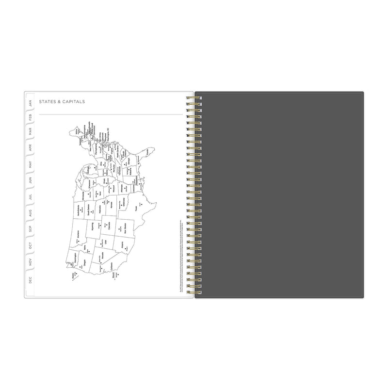 Planning Calendar KV Midnight Garden PP 5x8 RY26 Wkly/Mthly Safety Wirebound -
