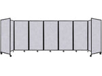 Versare The Room Divider 360 Freestanding Folding Portable Partition, 72"H x 234"W, Marble Gray SoundSorb Fabric (1932201)