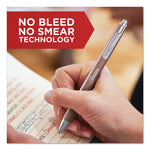 Sharpie® S-Gel™ S-Gel Premium Metal Barrel Gel Pen, Retractable, Medium 0.7 mm, Black Ink, Champagne Barrel, Dozen (SAN2147526)