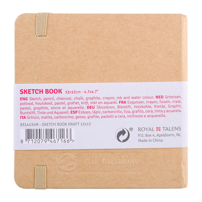 Talens Art Creation 4.7" x 4.7" Sketch Book, 80 Sheets/Book, 5/Bundle (TLN9314434M-5)