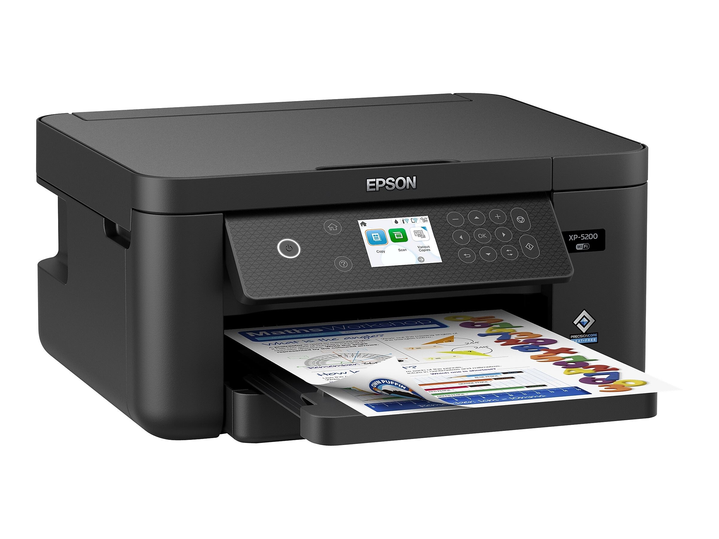 Epson Expression Home XP-5200 Wireless Color Inkjet Printer, All-In-One, Print, Scan, Copy (9472533)