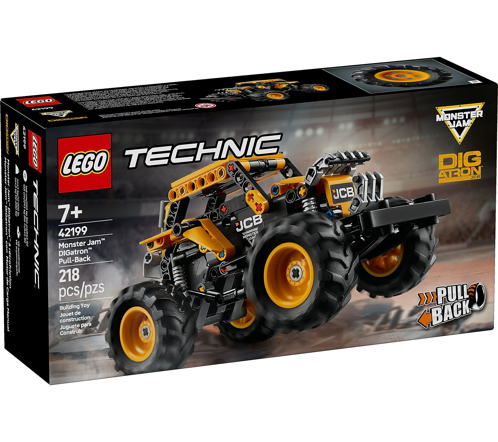 LEGO Technic Monster Jam DIGatron Pull-Back, 218 Pieces (42199)