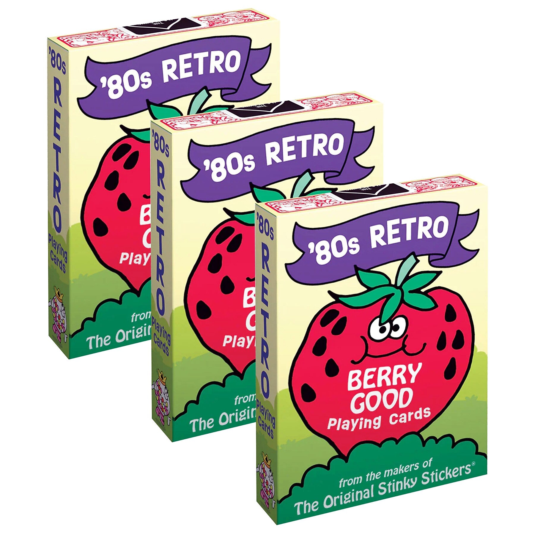 Trend Enterprises 80's Retro Playing Cards, Multicolored, 3/Bundle (T-20101-3)