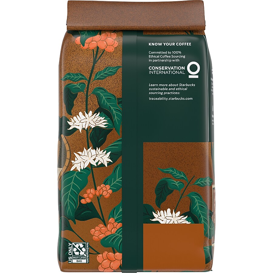Starbucks Pike Place Decaf Ground Coffee, Medium Roast, 16 oz. (SBK96781)