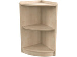 Flash Furniture Bright Beginnings 2-Section Corner Storage Unit, 24.5"H x 16.5"W x 10.5"D, Brown (MK-KE24022-GG)