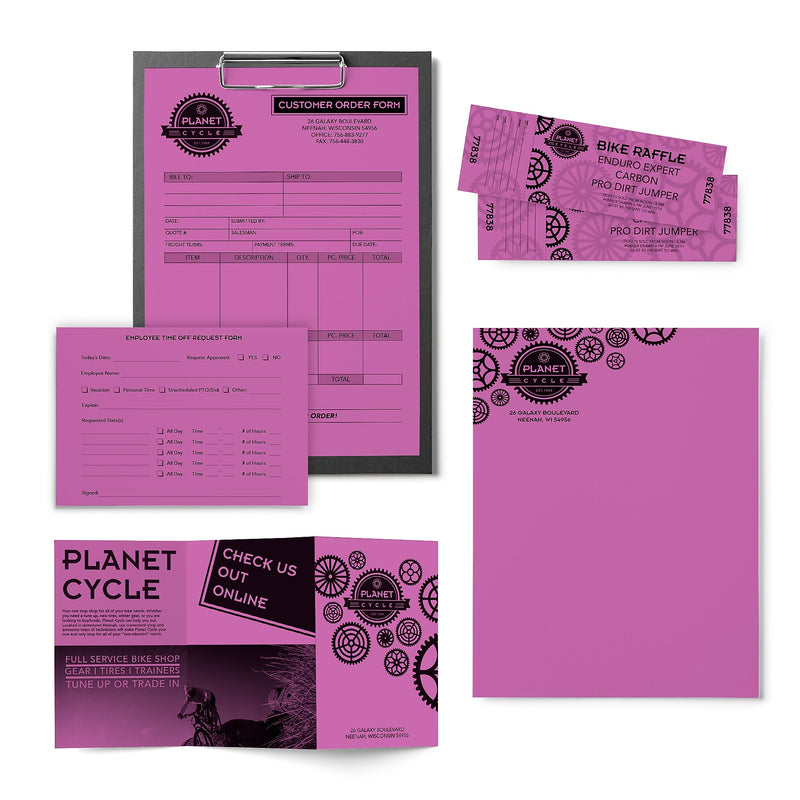 Astrobrights 8.5" x 11" Color Multipurpose Paper, 24 lbs., Planetary Purple, 500 Sheets/Ream, 10/Ream (22671/21678CT)