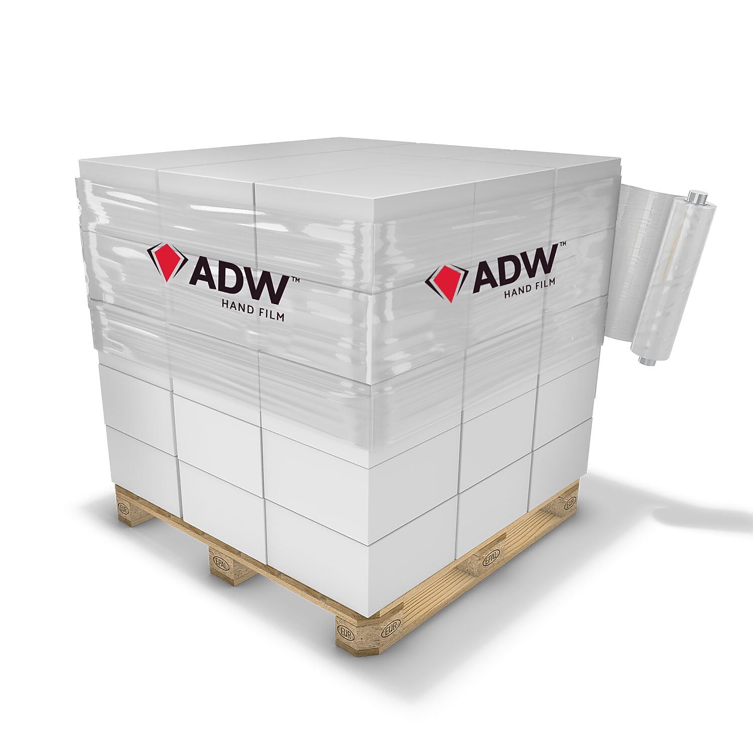 40" x 66' 80 Gauge Polyethylene Stretch Wrap, Clear, Pallet (1644510)