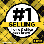 Scotch Permanent Double Sided Tape Refill, 1/2" x 25 yds., 2/Pack (665-2PK)