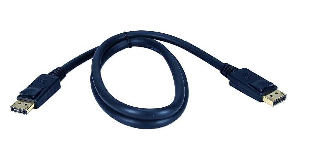 QVS 6' Display Port to Display Port Audio/Video Cable, Male to Male (DP-06)