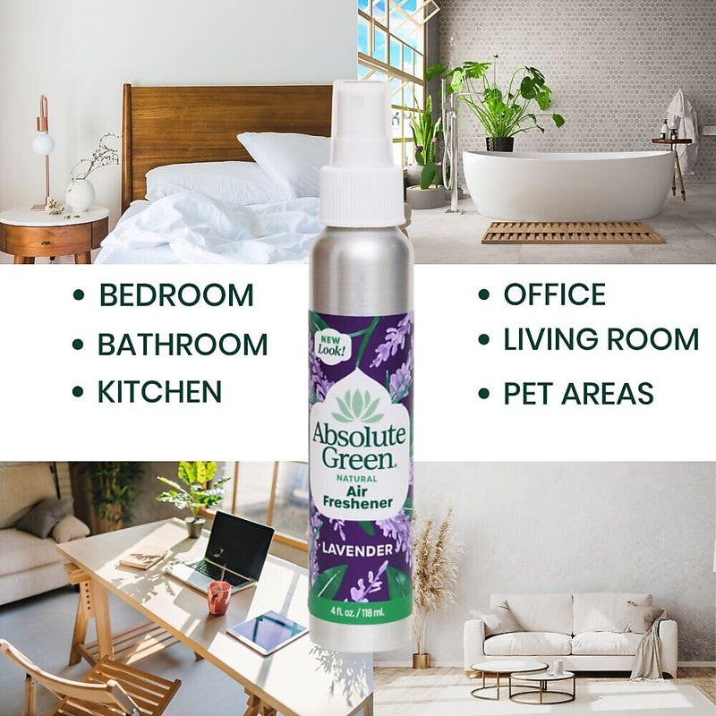 Absolute Green Air Freshener Spray, Lavender Scent, 4 Fl. Oz., 12/Carton (AG4-ST-12)