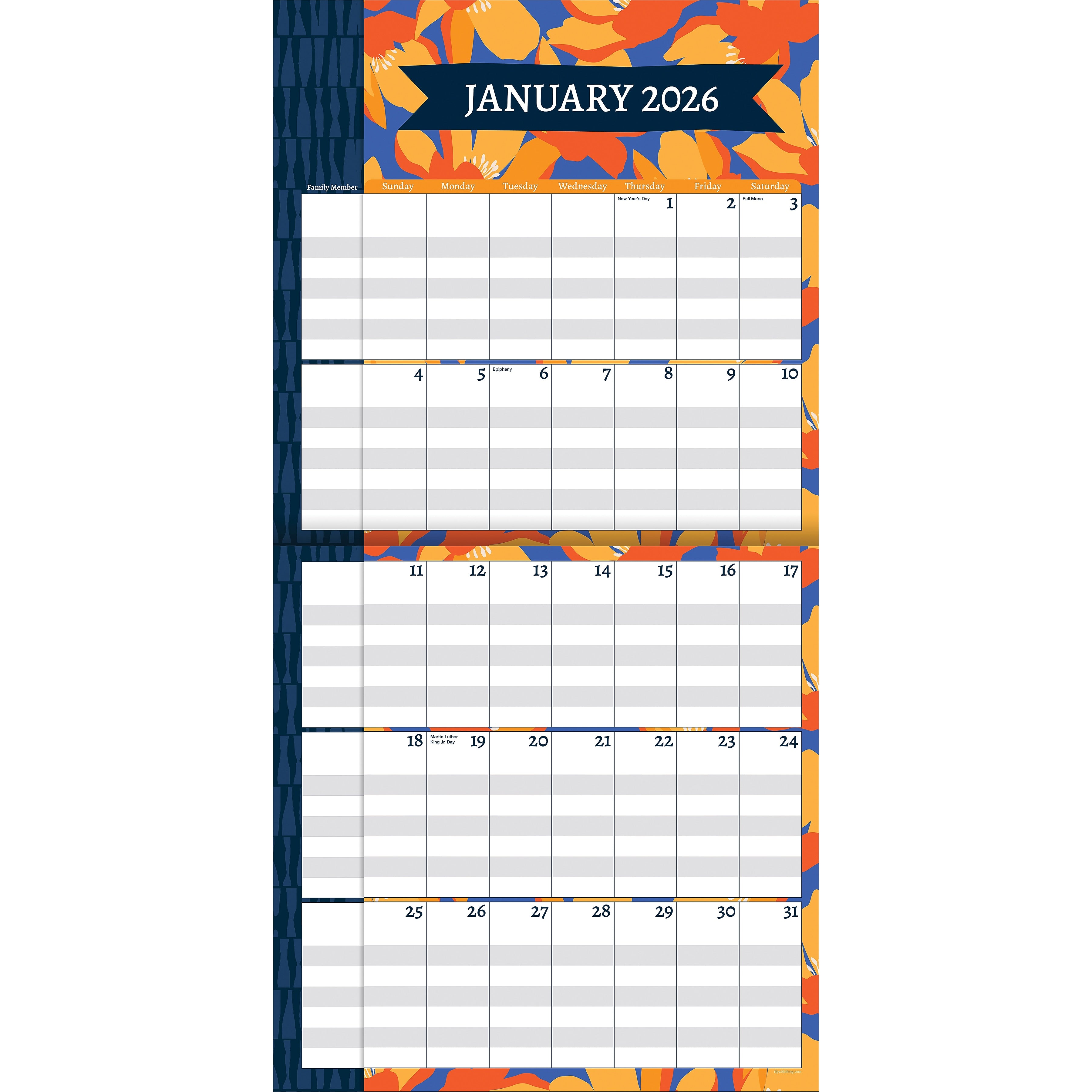 2026 TF Publishing Mom's Manager 12" x 12" Monthly Wall Calendar (26-1114)