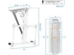 Mount-It! Full-Motion Motorized Ceiling TV Mount, 77 Lbs. Max. (MI-4224W)
