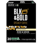 BLK & Bold Rise & GRND Coffee Keurig® K-Cup® Pods, Medium Roast, 20/Box (OKB90055)