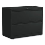 Alera® Lateral File, 2 Legal/Letter-Size File Drawers, Black, 36" x 18.63" x 28"