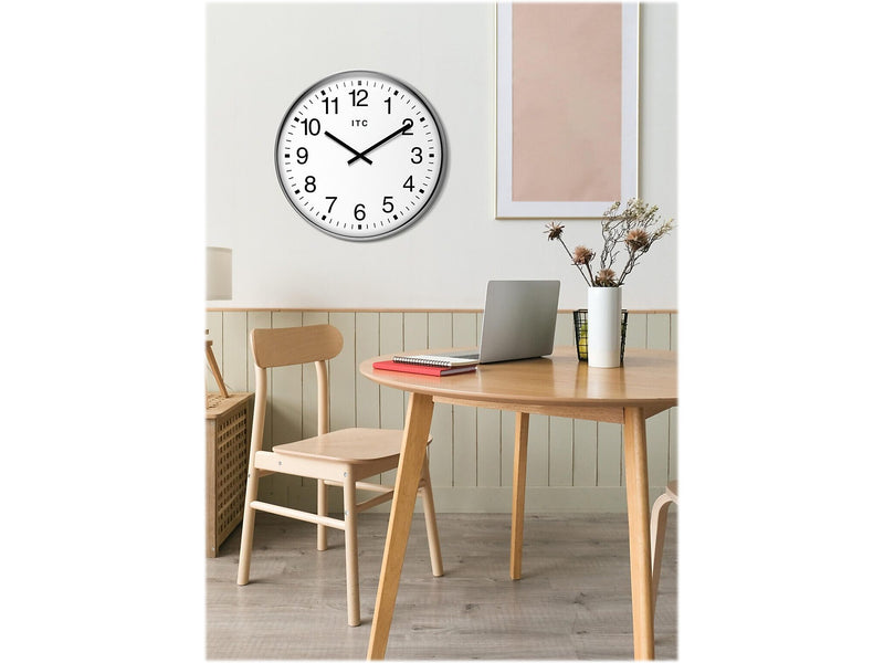 Infinity Instruments Profuse ITC Wall Clock, 20"Dia. (14246SV-830)