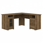 Bush Furniture Cabot 60"W Wood L-Shaped Computer Desk, Reclaimed Pine (WC31530K)