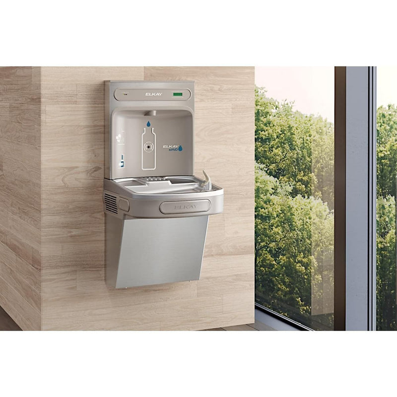 Elkay ezH2O Wall Mounted Drinking Fountain and Hands Free Bottle Filling Station, Filtered (LZS8WSSK)