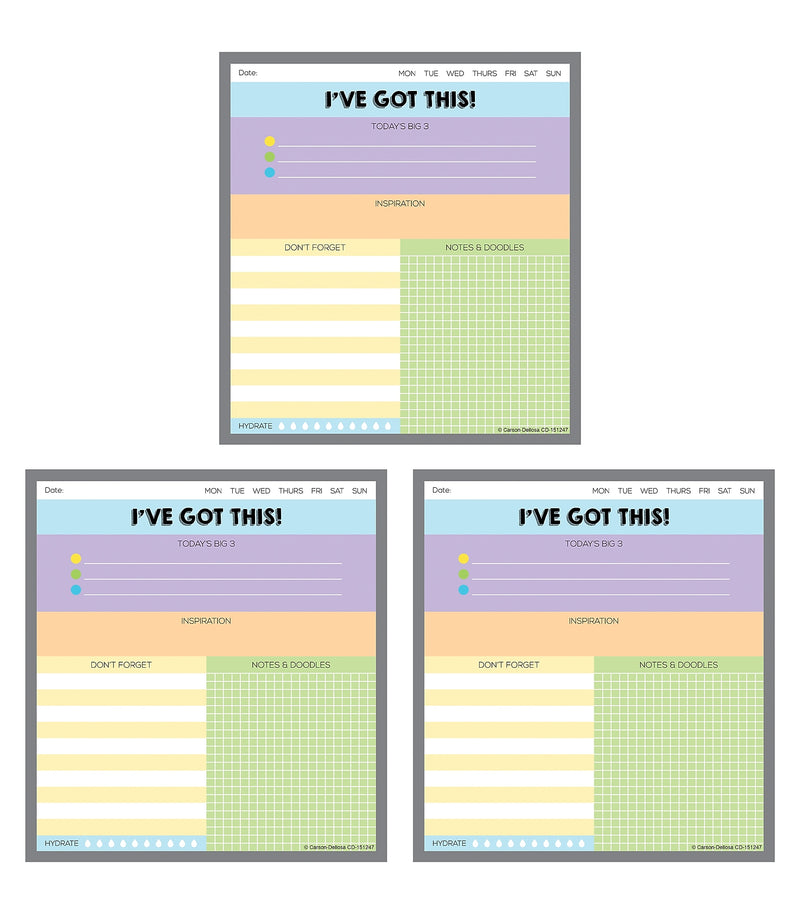 Carson-Dellosa I've Got This! Notepad Set, Multicolored (145400)