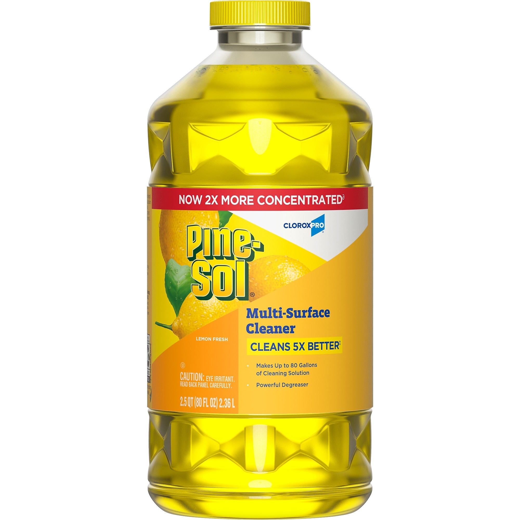 Pine-Sol Multi-Surface Cleaner/Degreaser, Lemon Fresh Scent, 80 Fl. Oz. (60607)