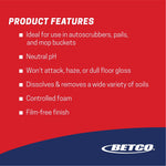 Betco pH7 Floor Cleaner, Lemon Scent, 5 Gal. (138B500)
