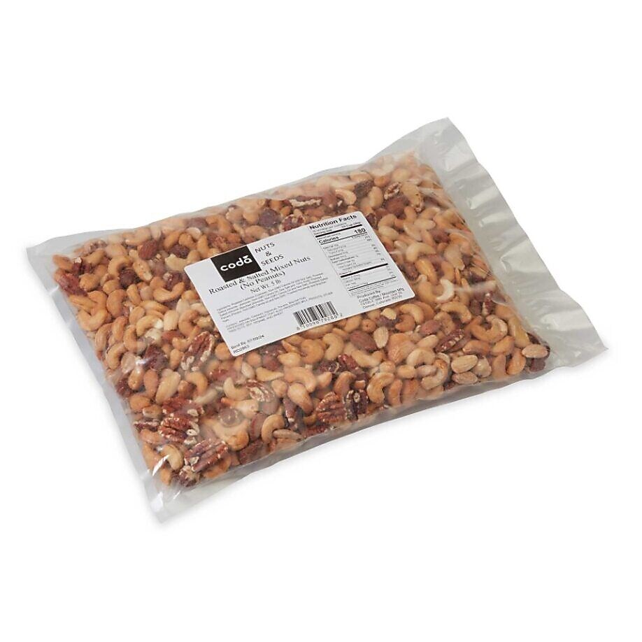 Mountain Manufacturing Roasted & Salted Mixed Nuts, 80 oz., 4/Carton (79292)
