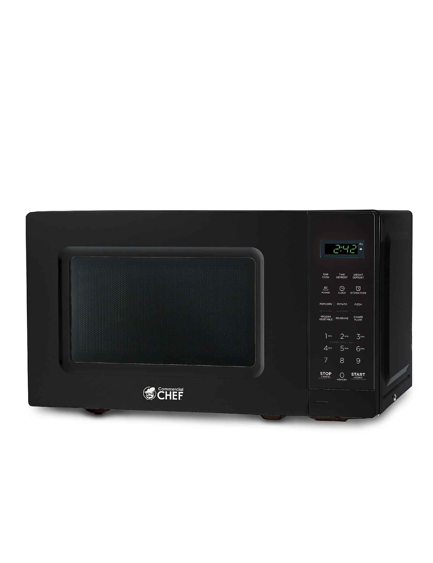 Commercial Chef 0.7 Cu. Ft. Countertop Microwave, Black (CHM7MB)