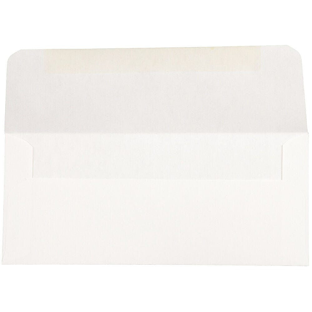 JAM Paper Booklet Envelope 3" x 6 11/16", White, 100/Pack (216313691d)