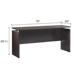 Safco Medina 72" Credenza, Mocha (MNCNZ72LDC)