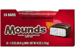 Mounds Coconut and Dark Chocolate Candy Bar, 42 oz., 24/Box (34000-01817)