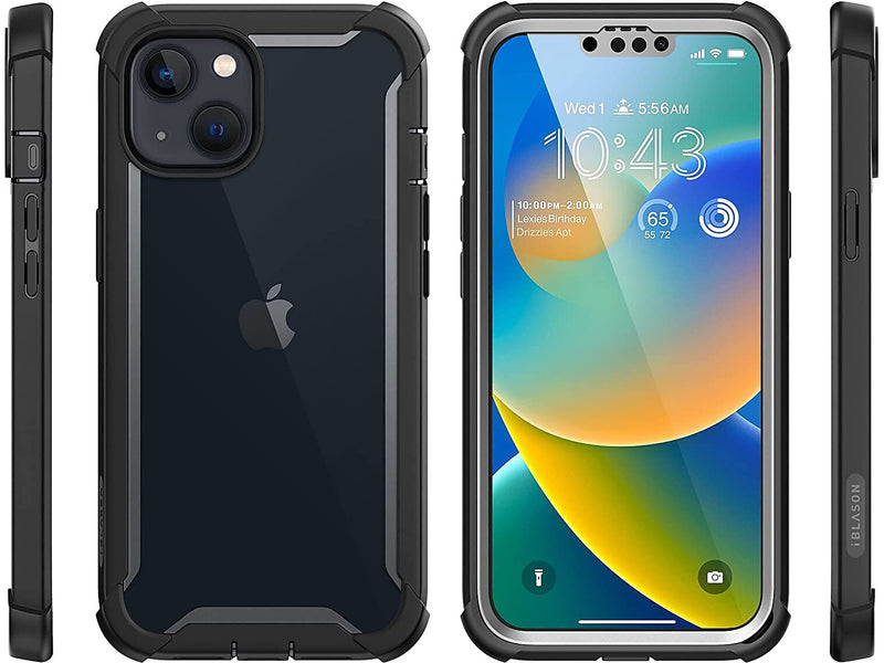 i-Blason Ares Black Case for iPhone 13/14 (iPhone2021/22-6.1-Ares-SP-Black)